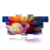 cuadros florales abstractos - version: 12 pannelli 232x107cm
