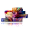 abstrakte blumen bilder drucke - version: 12 pannelli 220x119cm