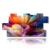 cuadros florales abstractos - version: 11 pannelli 202x103cm