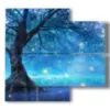 painting with beautiful fantasy images - version: 4 pannelli 91x85cm