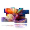 cuadros florales abstractos - version: 10 pannelli 189x106cm