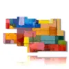 tableaux geometriques colores - version: 9 pannelli 180x103cm