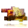 painting with abstract modern paintings for your fantasy - version: 10 pannelli 195x118cm