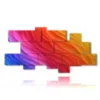 modern colorful paintings in waves - version: 12 pannelli 232x118cm