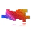 tableaux modernes aux couleurs vives en vagues - version: 12 pannelli 257x117cm