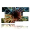 vente tableaux abstraits colores - version: 9 pannelli 177x101cm