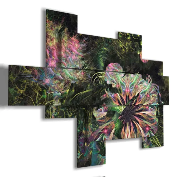 cuadros abstractos con flores