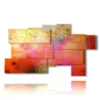 modern panel paintings with color vapors - version: 9 pannelli 184x106cm