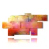 modern panel paintings with color vapors - version: 9 pannelli 209x107cm