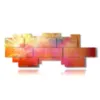 modern panel paintings with color vapors - version: 15 pannelli 279x104cm