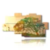painting of abstract painting with imaginary tree - version: 8 pannelli 184x97cm