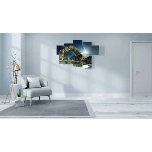 Wall murals with patterns