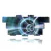 modern abstract technological painting - version: 12 pannelli 232x107cm