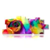 abstract flowers paintings of petals thousand colors - version: 17 pannelli 282x112cm