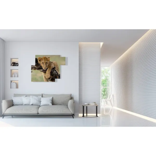 murales avec un lion