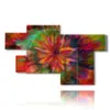 paintings still life flowers in painting - version: 7 pannelli 175x105cm