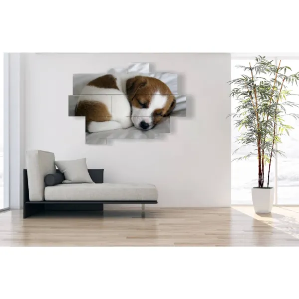 Tableaux avec des chiots et des chiens