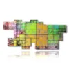 tableaux geometriques modernes carres colores - version: 12 pannelli 232x108cm