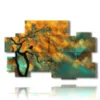 colored abstract painting with tree - version: 10 pannelli 176x115cm
