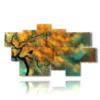 colored abstract painting with tree - version: 9 pannelli 187x108cm