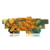 colored abstract painting with tree - version: 16 pannelli 293x107cm