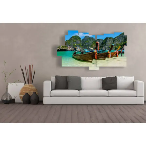 wooden boat paintings