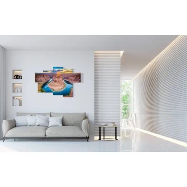 Impresiones de paisajes de montaña y del Gran Cañón.