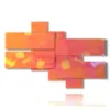 cuadros abstractos naranjas y amarillos - version: 7 pannelli 171x115cm