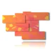 abstrakte bilder orange und gelb - version: 7 pannelli 172x103cm