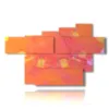 abstract orange and yellow paintings - version: 7 pannelli 173x108cm