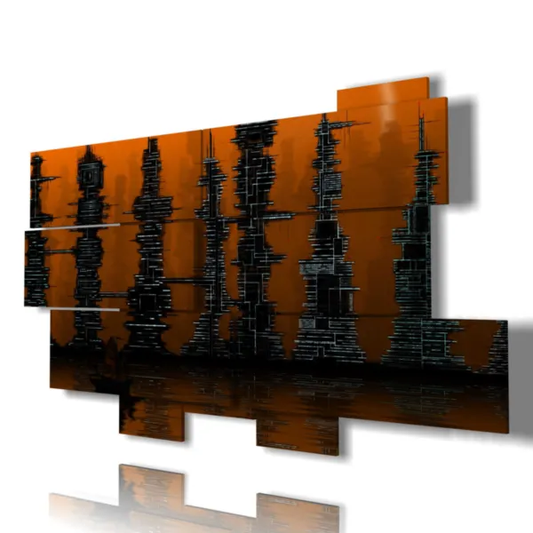 stampe moderne marroni