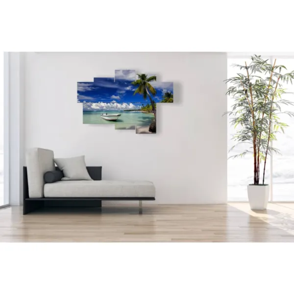 stampe barche in una isola da sogno