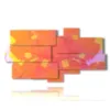 abstract orange and yellow paintings - version: 8 pannelli 184x100cm