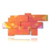 abstrakte bilder orange und gelb - version: 9 pannelli 209x107cm