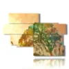 painting of abstract painting with imaginary tree - version: 10 pannelli 176x119cm