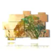 quadro di dipinto astratto con albero immaginario - version: 11 pannelli 182x115cm