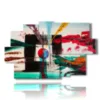 colorful paintings with paint effect - version: 9 pannelli 171x108cm