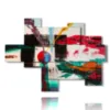 colorful paintings with paint effect - version: 8 pannelli 171x126cm