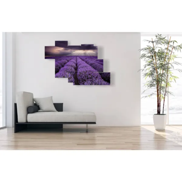 Gemälde mit Blumen und Blättern