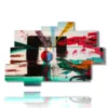 colorful paintings with paint effect - version: 10 pannelli 173x114cm