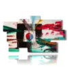colorful paintings with paint effect - version: 9 pannelli 182x107cm