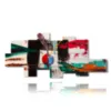 colorful paintings with paint effect - version: 10 pannelli 232x104cm