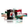 colorful paintings with paint effect - version: 12 pannelli 240x106cm