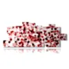 modern contemporary paintings with red and black polka dots - version: 17 pannelli 282x112cm