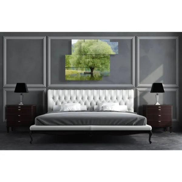 stampe con albero verde