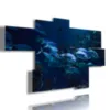 Moderne Bilder mit Fischen im tiefblauen Meer