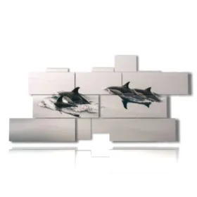 Paintings with images of fish