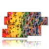 abstrakte regenbogenbilder von spielzeugautos - version: 7 pannelli 157x90cm
