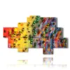 tableaux abstraits arc en ciel de petites voitures - version: 8 pannelli 185x113cm