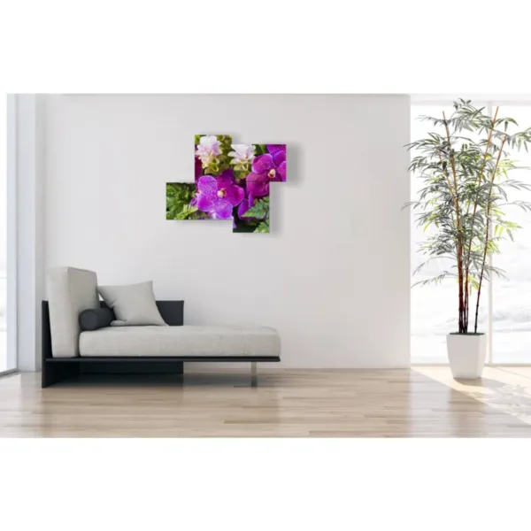 Tableaux avec des fleurs violettes pour le mur